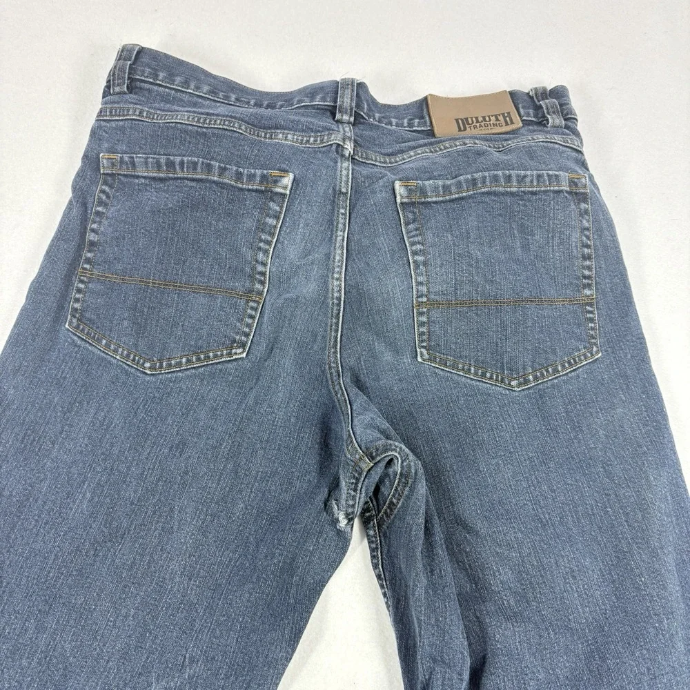 Duluth Flex Weekender Jeans Mens 34x34 Relaxed Fit Dark Wash Denim Set Of 2 Flaw