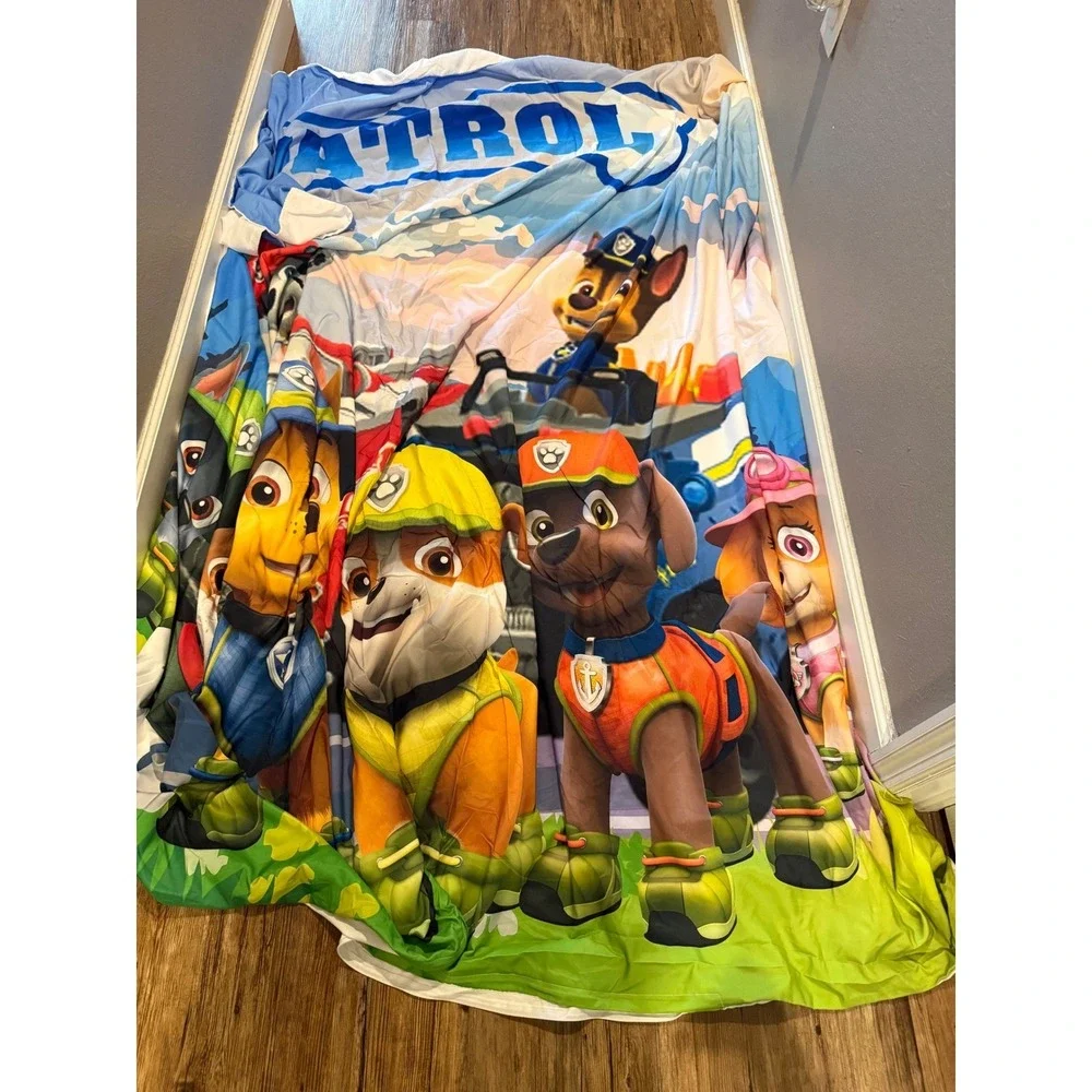 Paw Patrol King Duvet Cover Chase Marshall Skye Rubble Zuma‎ Lookout Tower Bed