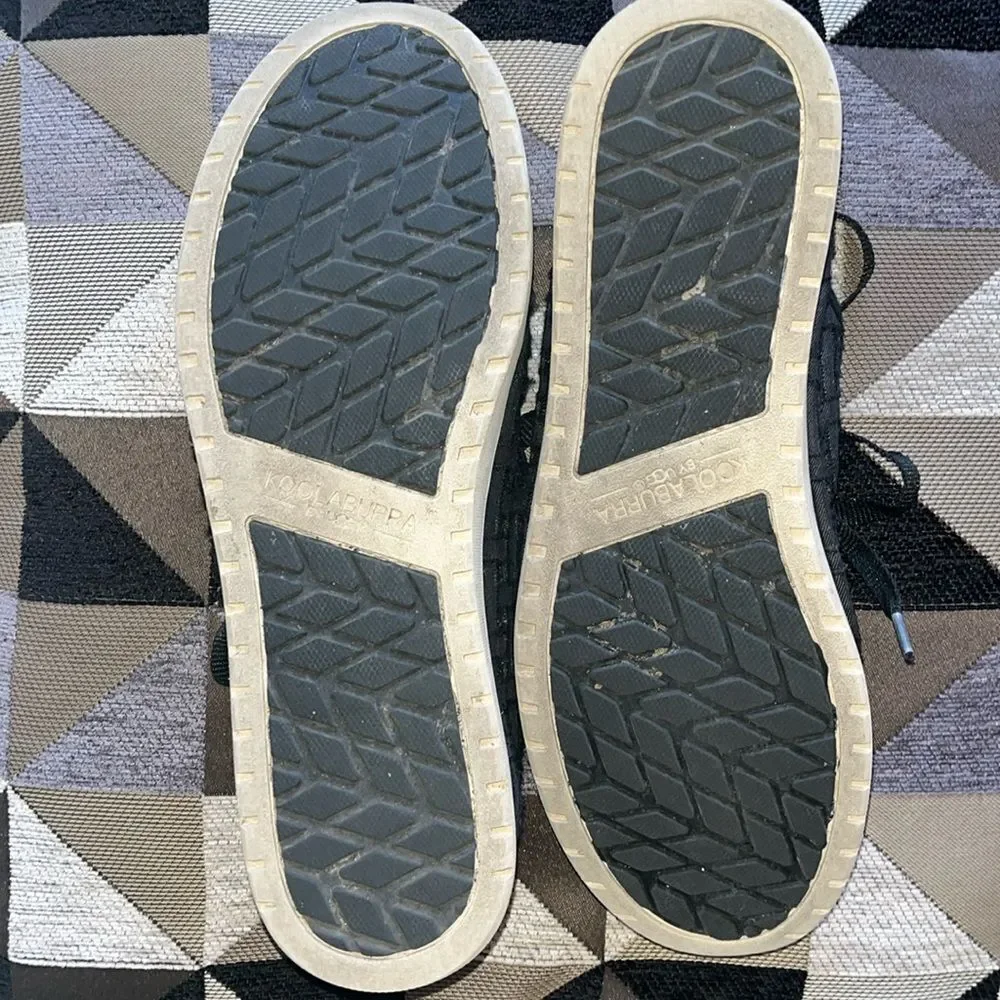 EXCELLENT CONDITION KOOLABURRA BY UGG BLACK WOVEN SNEAKERS SIZE 9