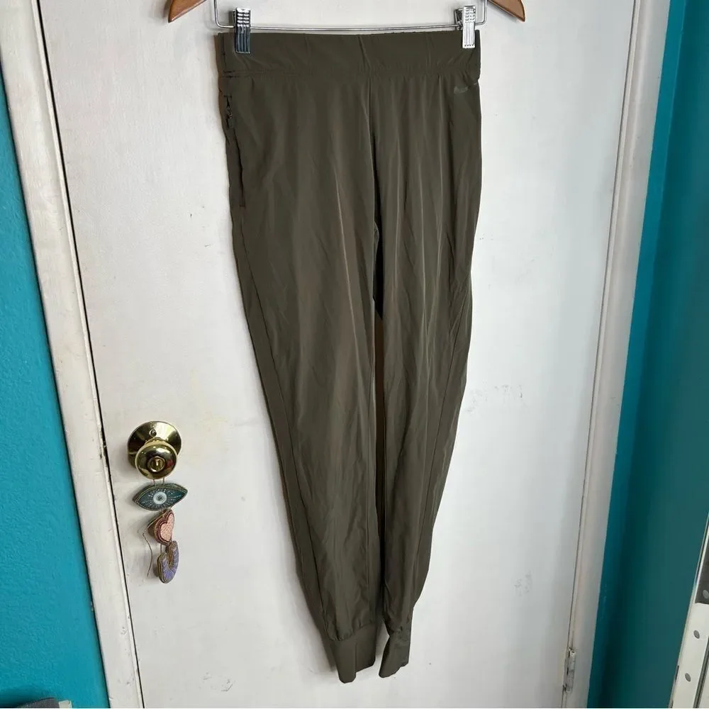 NIKE Dri-FIT Training Joggers Olive Green Size XS