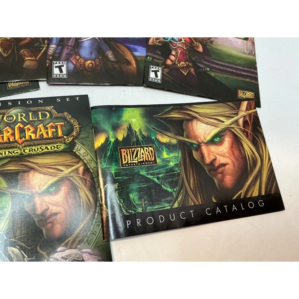 Blizzard World of Warcraft Burning Crusade PC Big Box Game Lot Vintage 2000s