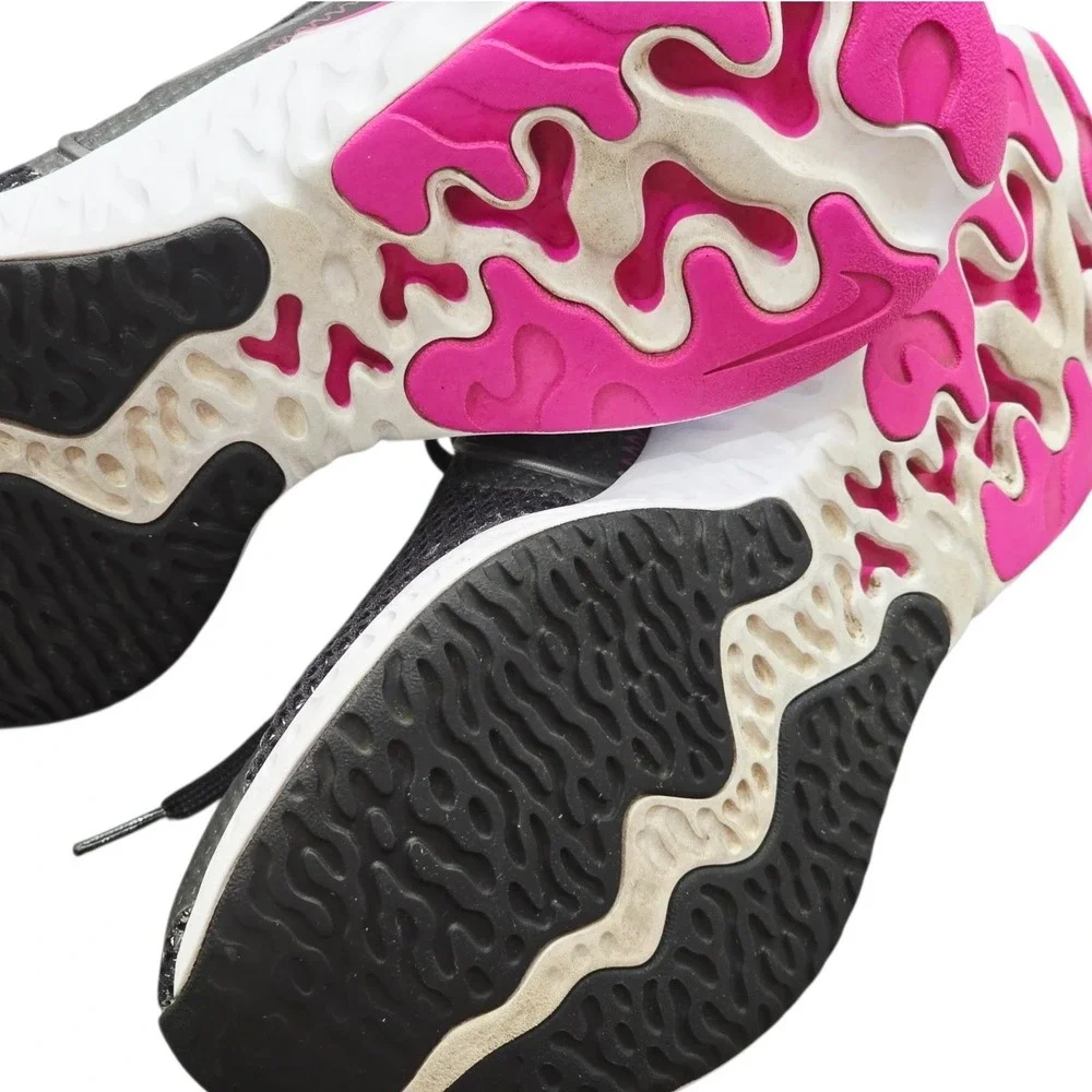 Nike Renew Run Black Pink Women's Size 8 Running Shoes Y2K Athleisure Gymcore