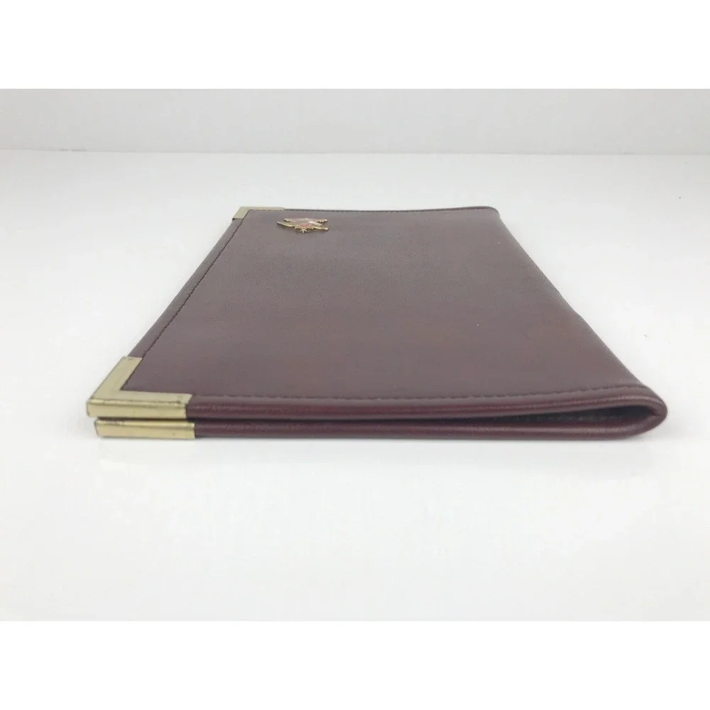 Anheuser-Busch Budweiser Eagle Logo Leather Portfolio Case Folio‎ Hazel USA