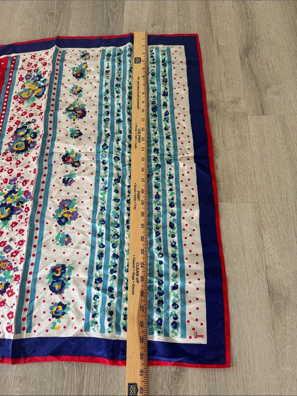 Vtg Honey 100% Silk Scarf 30x30
