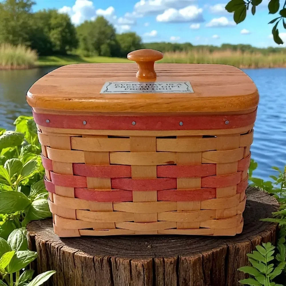 Bradford Basket Co Basket Lidded Handmade USA‎ Everyday A Precious Gift From God
