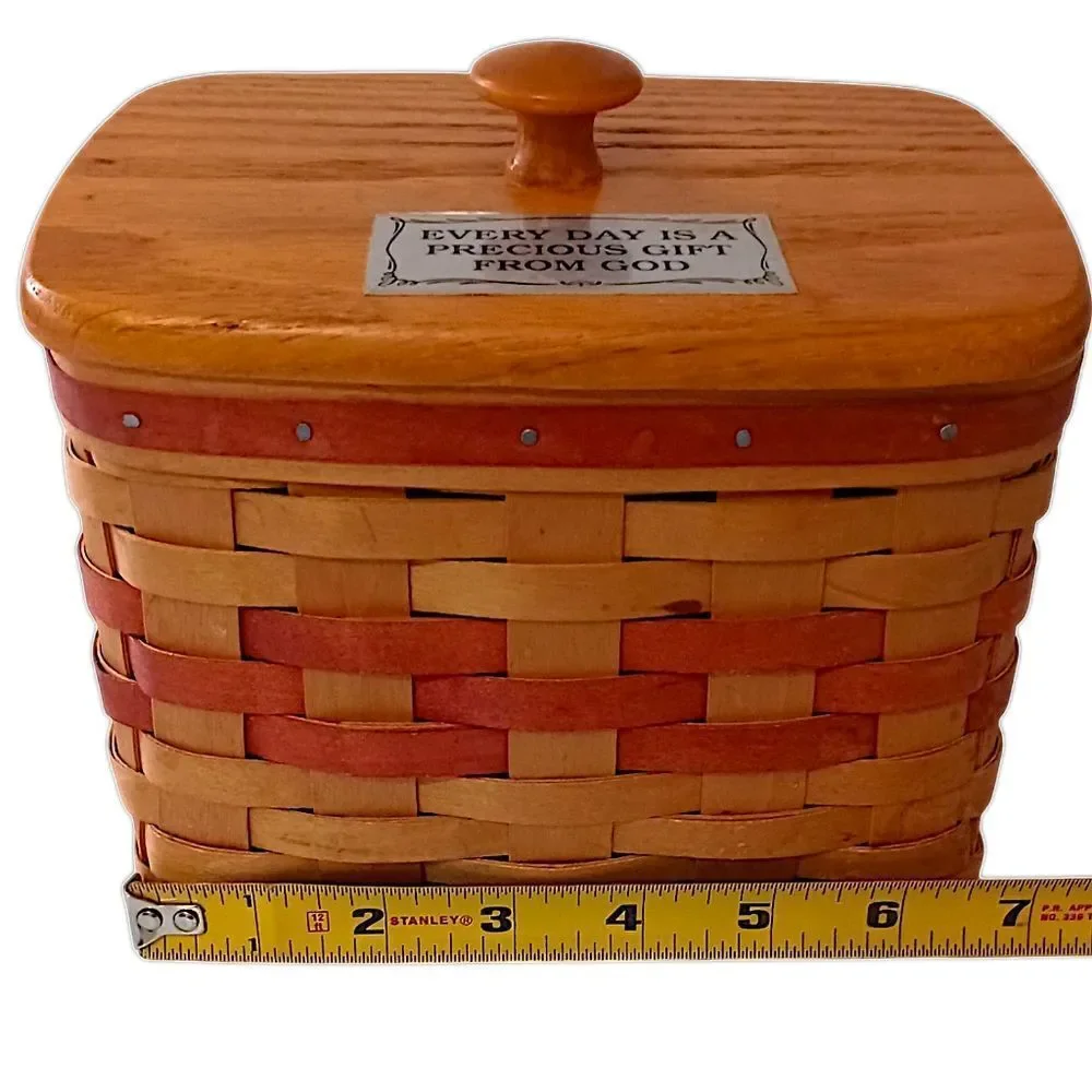 Bradford Basket Co Basket Lidded Handmade USA‎ Everyday A Precious Gift From God