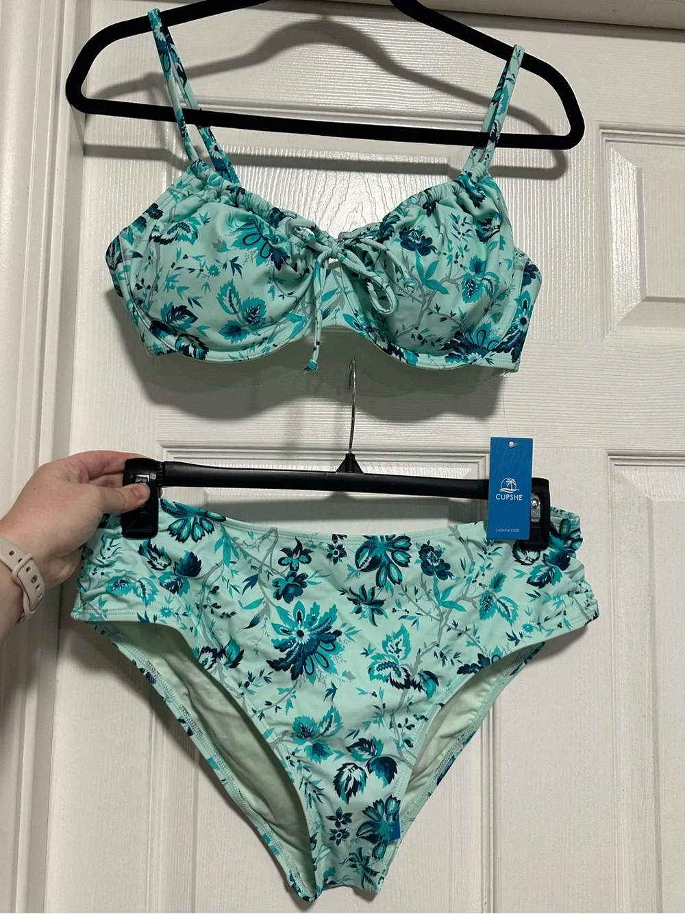 NWT Cupshe Earthly Aruba Flower Bikini Set