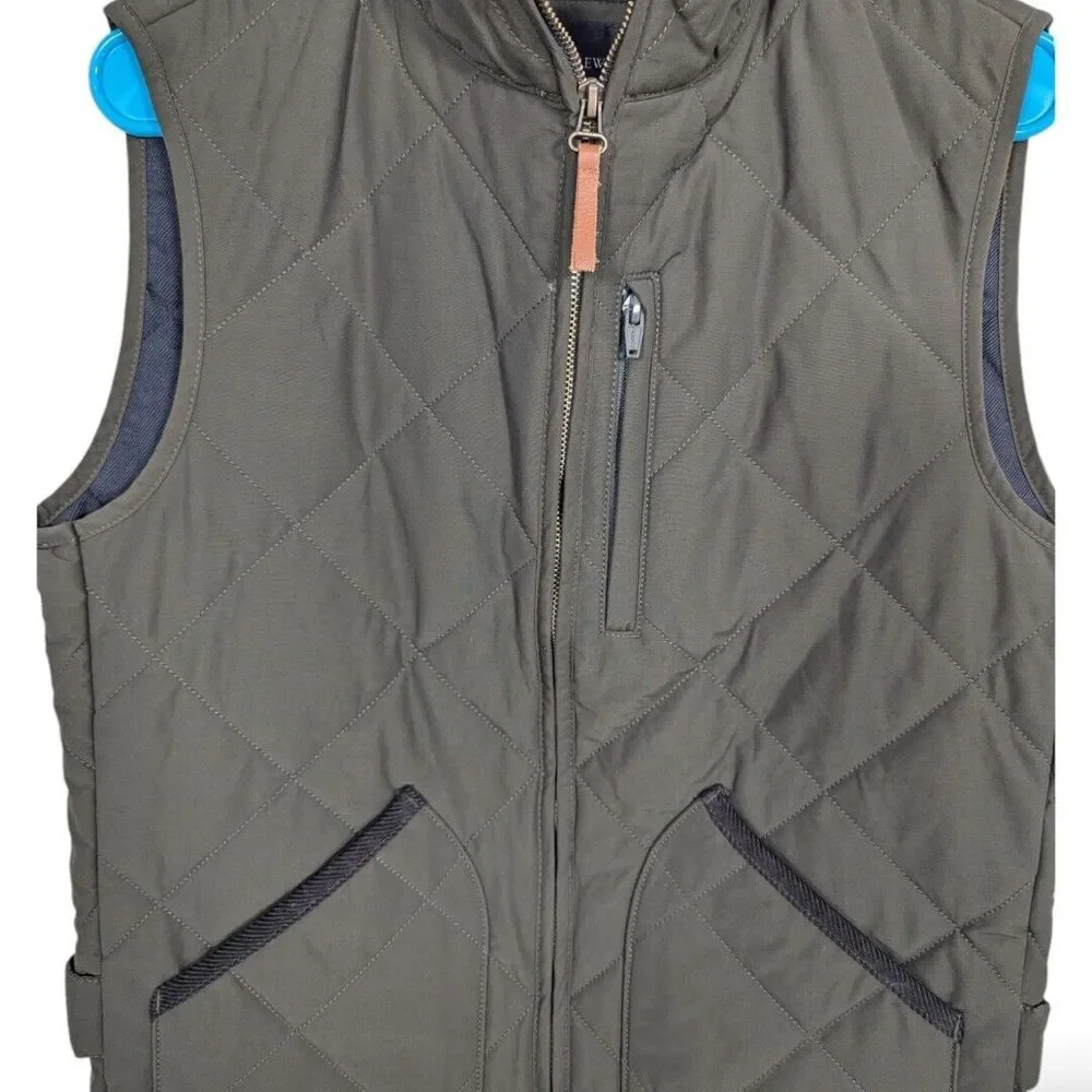 J.Crew Mens Sussex‎ quilted vest XS eco-friendly PrimaLoft Gorpcore Minimalist