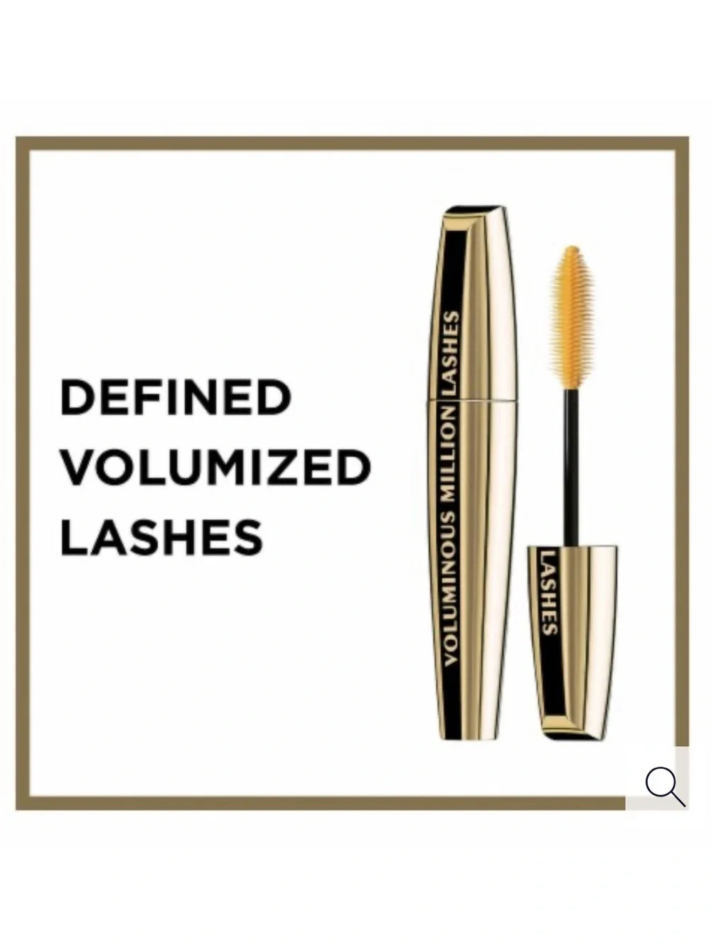 L'Oréal Voluminous Million Lashes Waterproof Mascara - 630 Blackest Black, NEW