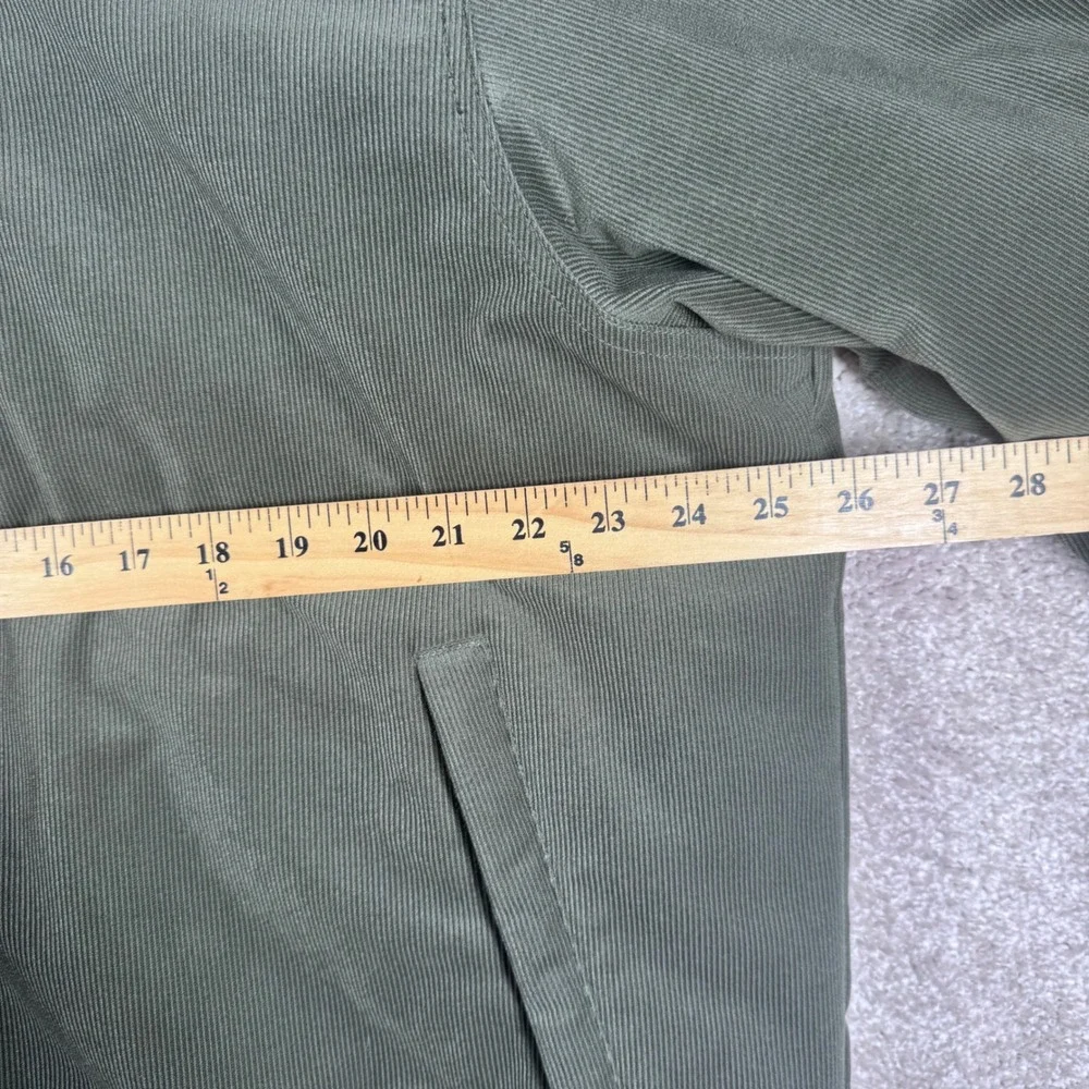 The North Face Mens XL Green Corduroy Insulated Bomber Jacket AH4B Full Zip Coat