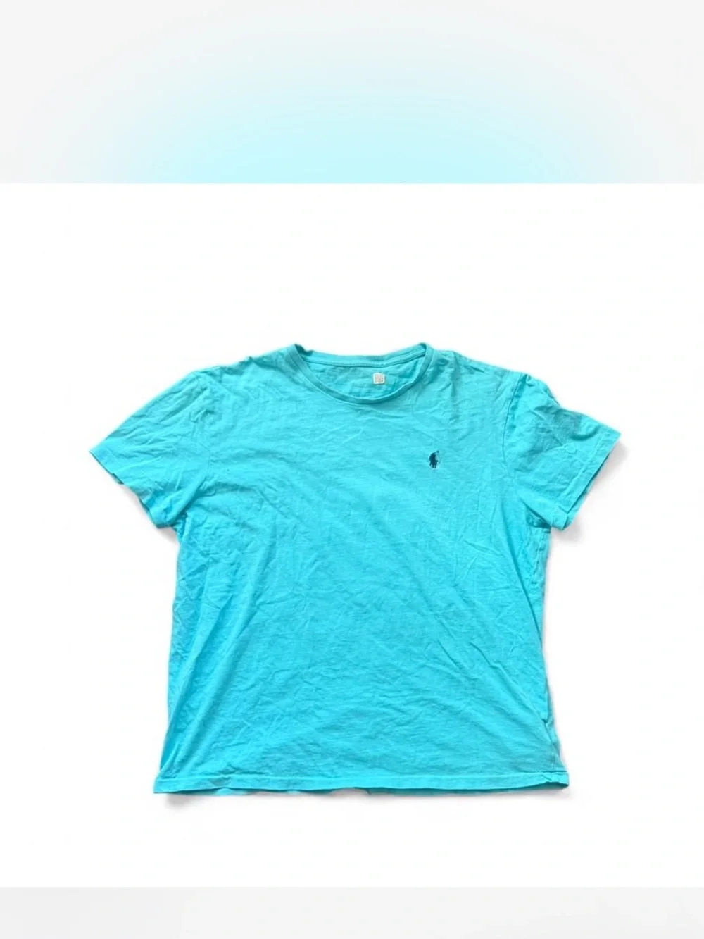 Polo Ralph Lauren Aqua/ Turquoise Polo Logo Crewneck Tee