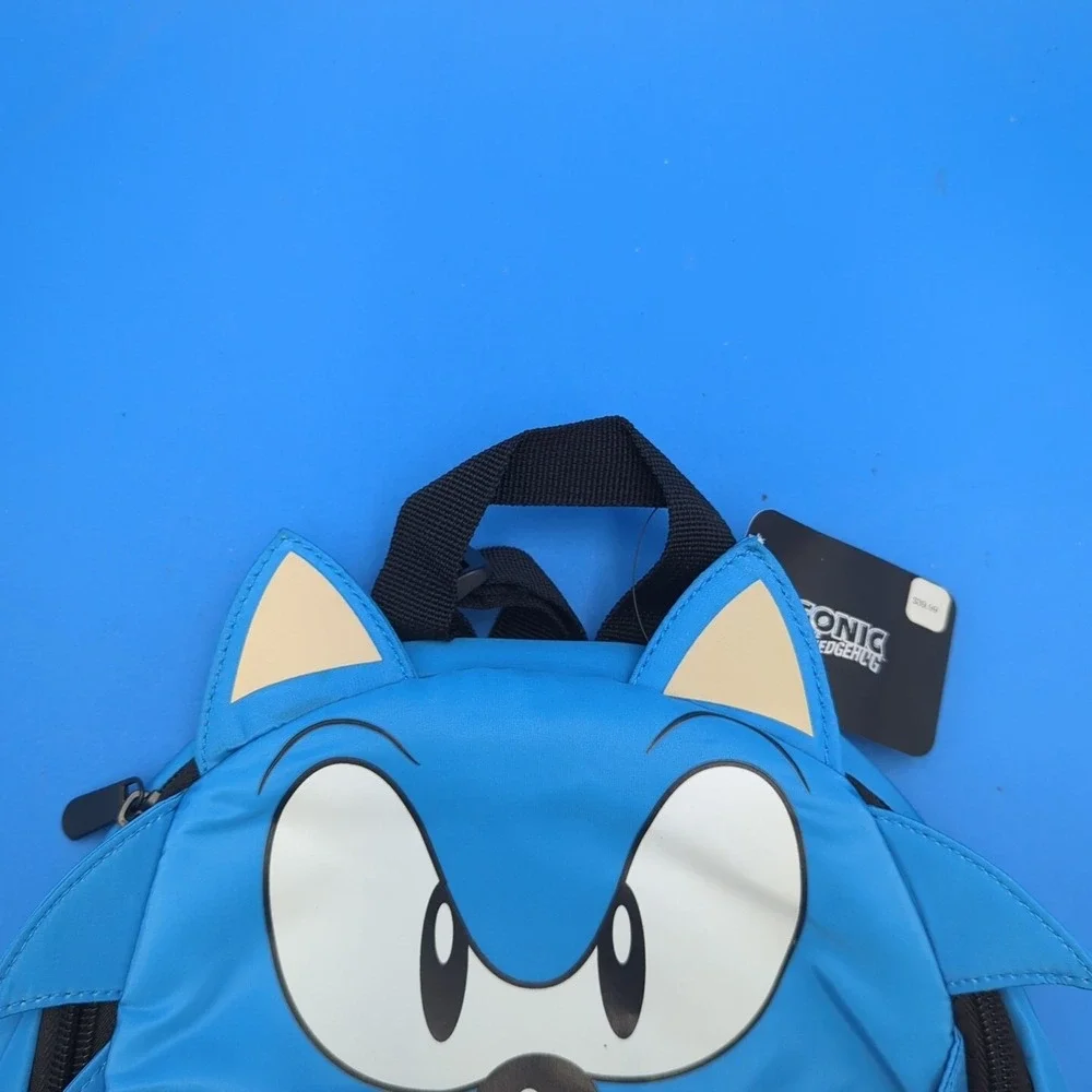 Sonic the Hedgehog Sonic Decorative 3D Mini-Backpack School Small‎ Bag Straps