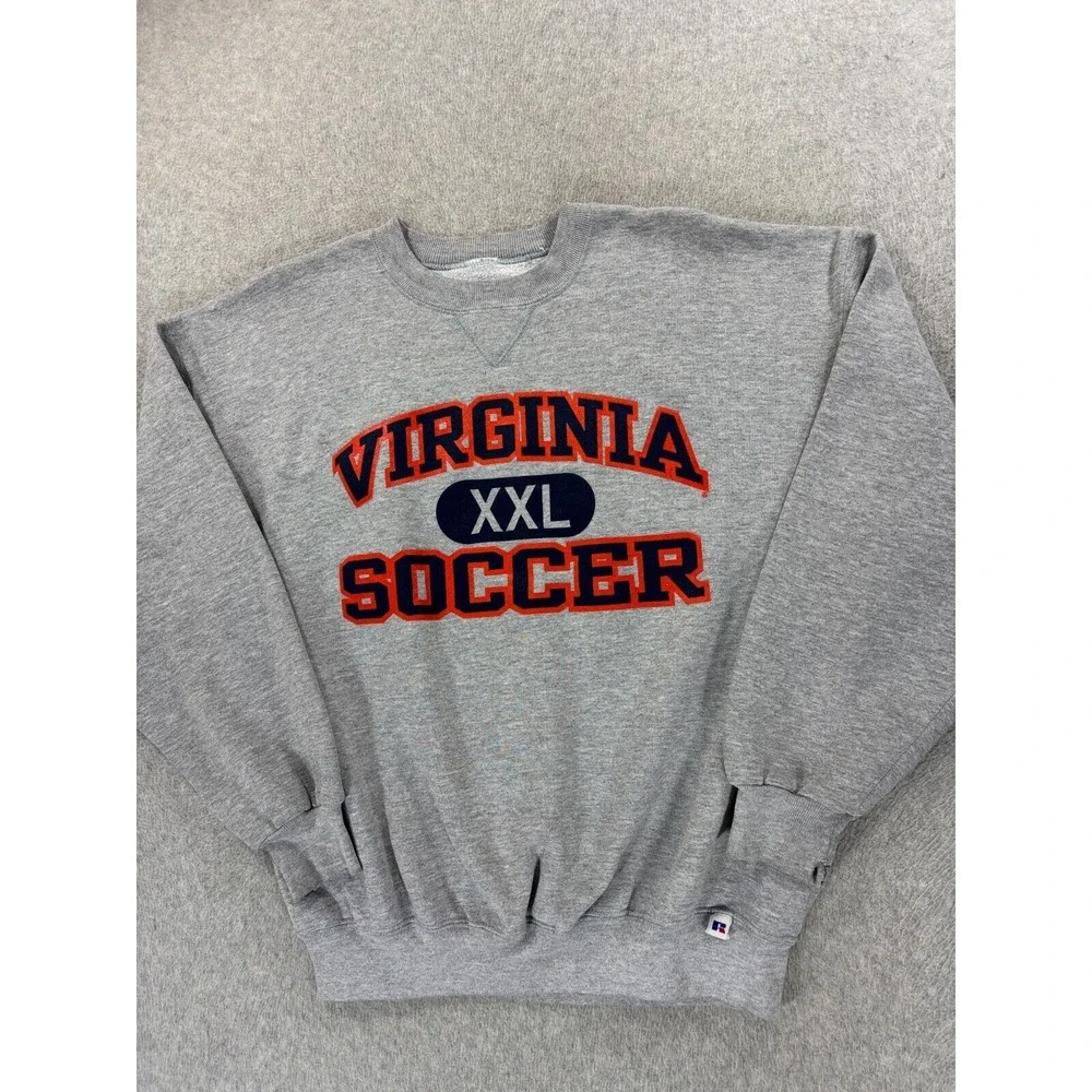 Virginia Cavaliers‎ Authentic Team Issue SOCCER Crew Sweatshirt (Men's XL) Gray