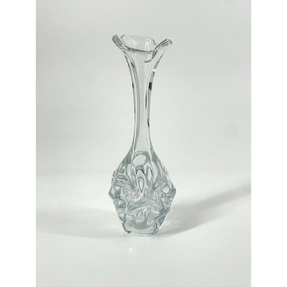 Vintage MCM Aseda Glass Scandinavian Swedish Vase Artist Börne Augustsson 10”