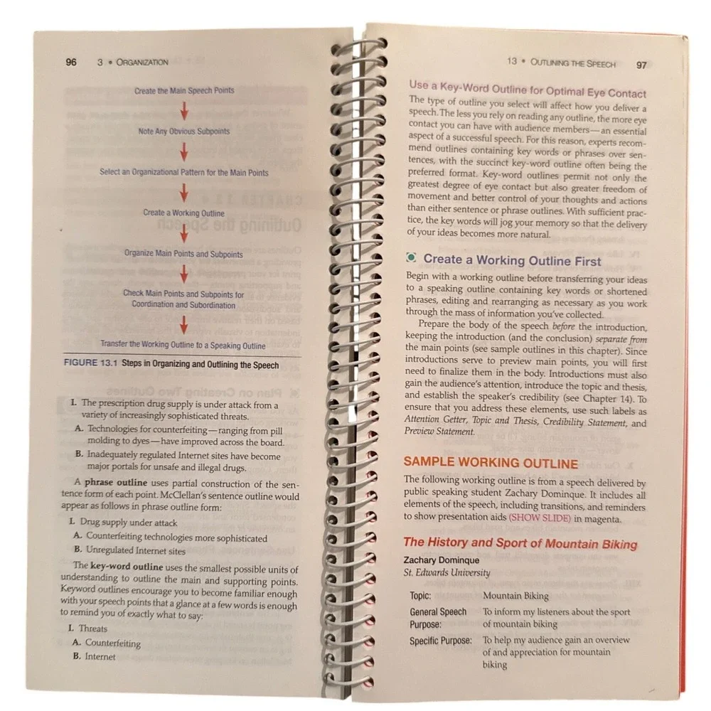 A Pocket Guide to Public Speaking Fifth Edition Spiralbound Textbook Dan O'Hair