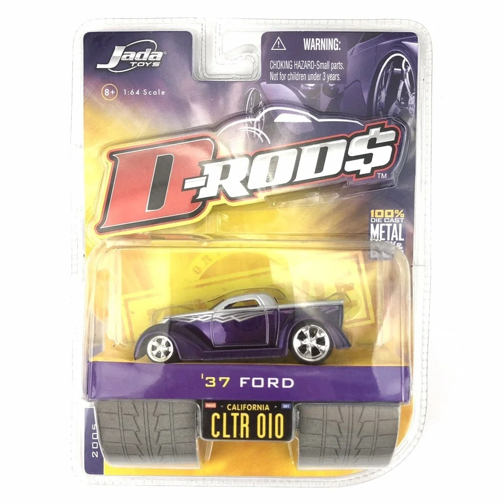 Jada D-Rods 37 1937 Ford Truck Purple & Silver 2005 Wave 1‎ Die Cast 1/64 Scale