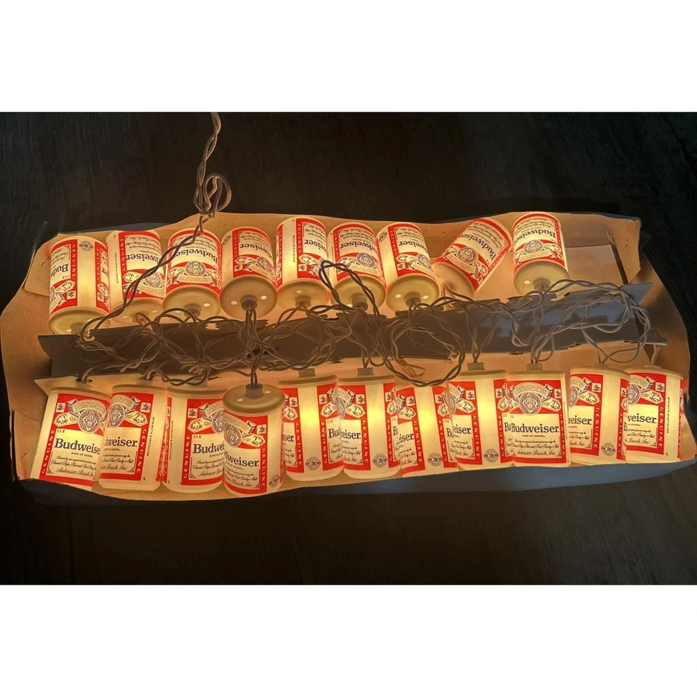 Vintage 1993 Anheuser-Busch Budweiser‎ 20 Lite String Lite WORKS