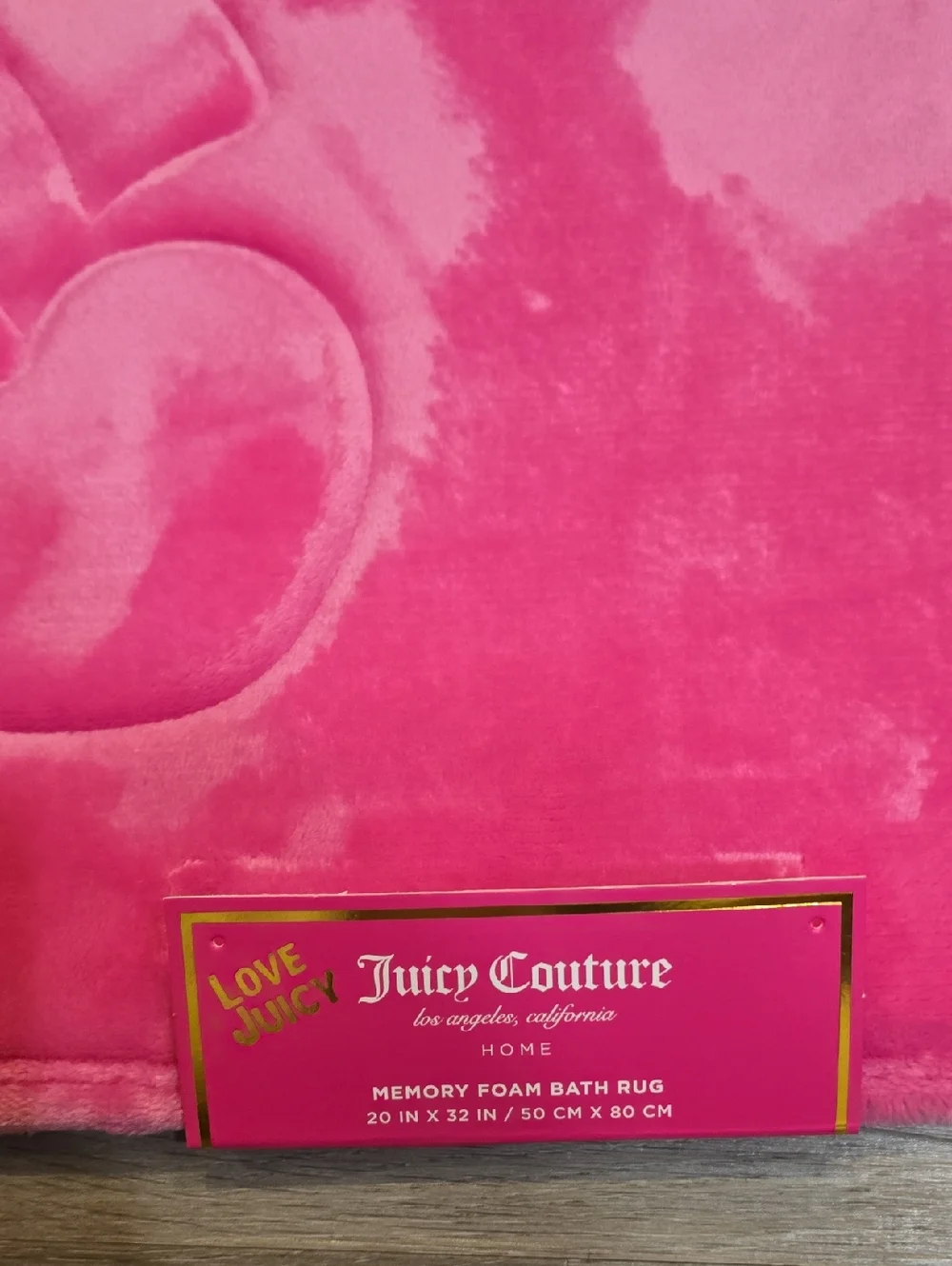 Juicy Couture plush bath