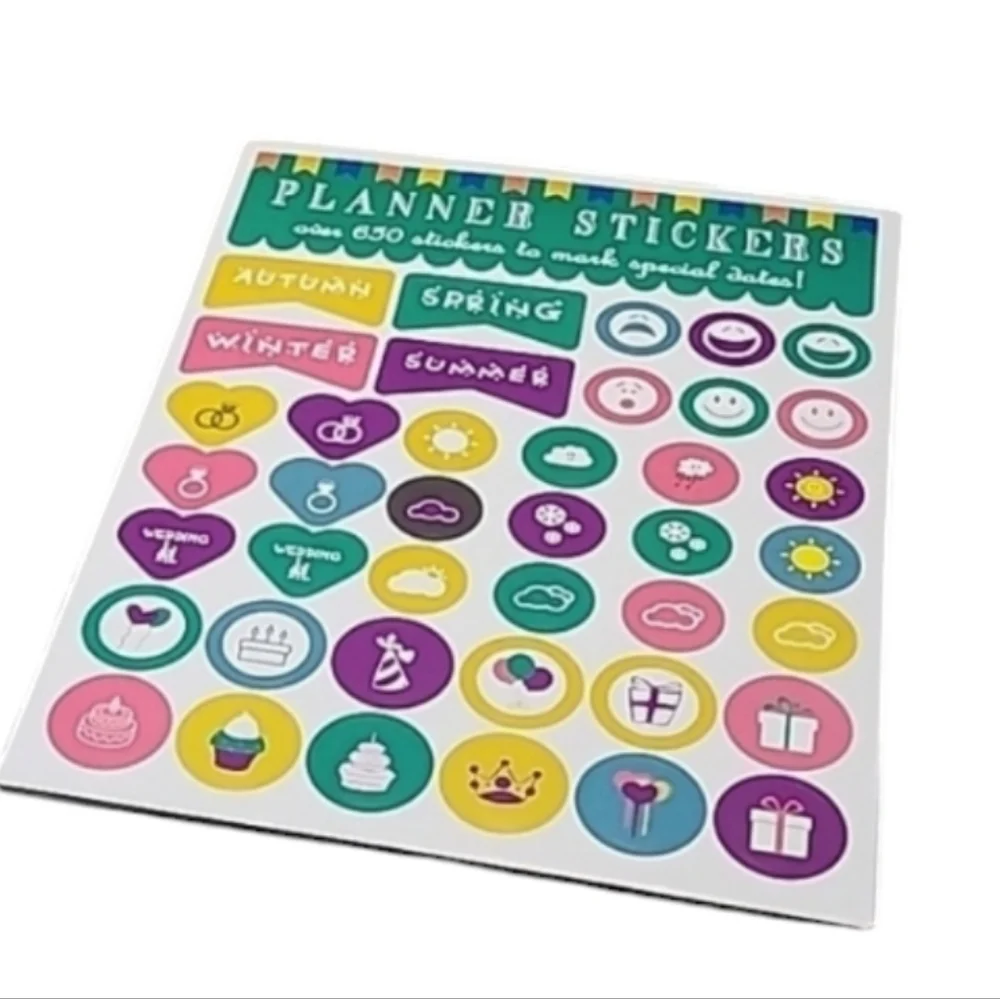 Bulk pack of 650 Day planner Calendar stickers