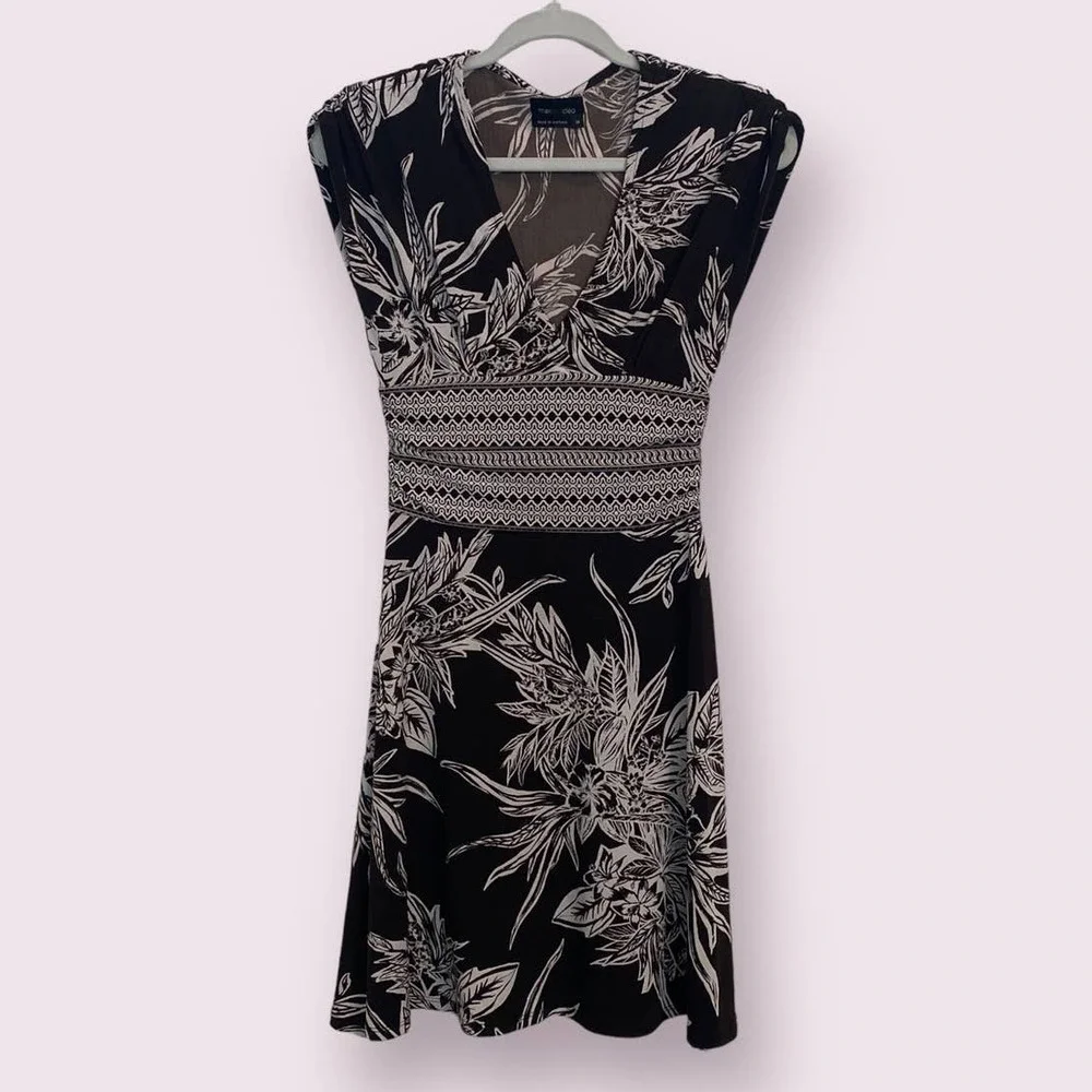Max & Cleo Tropical‎ Print Knee Length Dress