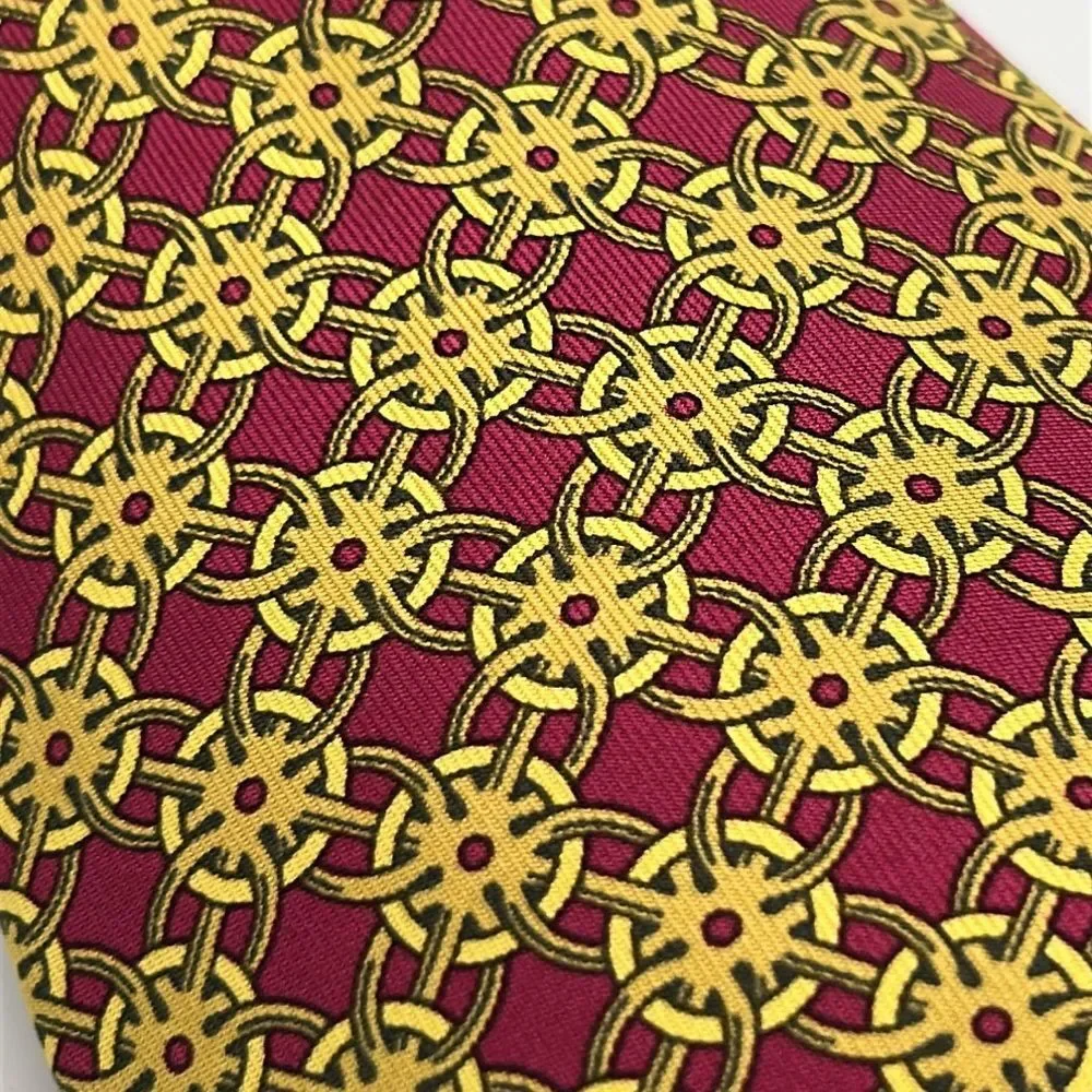Vintage Hermes 100% Silk Tie 801 MA