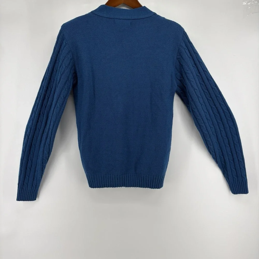 Vintage Brentwood Sportswear Mens Teal Cardigan Size Small