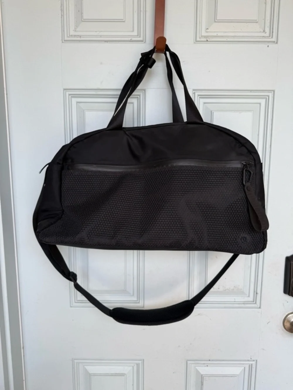 lululemon All Hours Duffel bag in black.