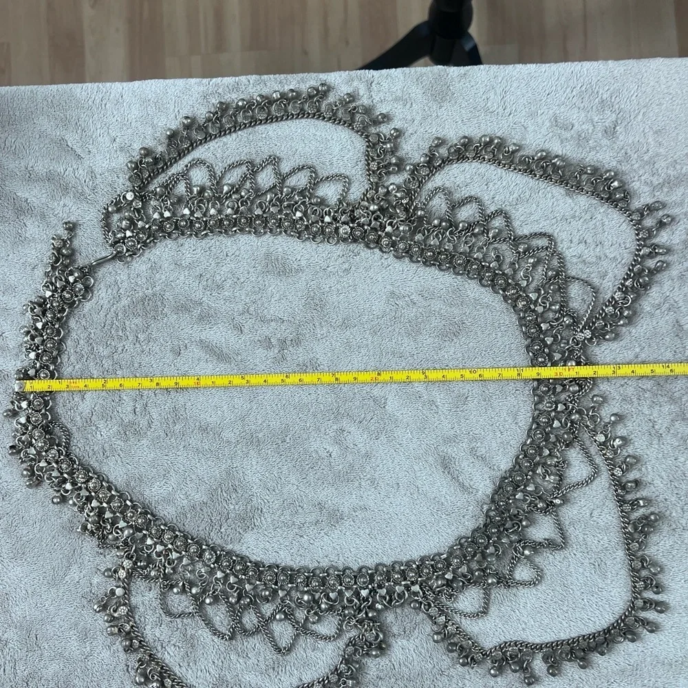 Silver Belly dancer belt.