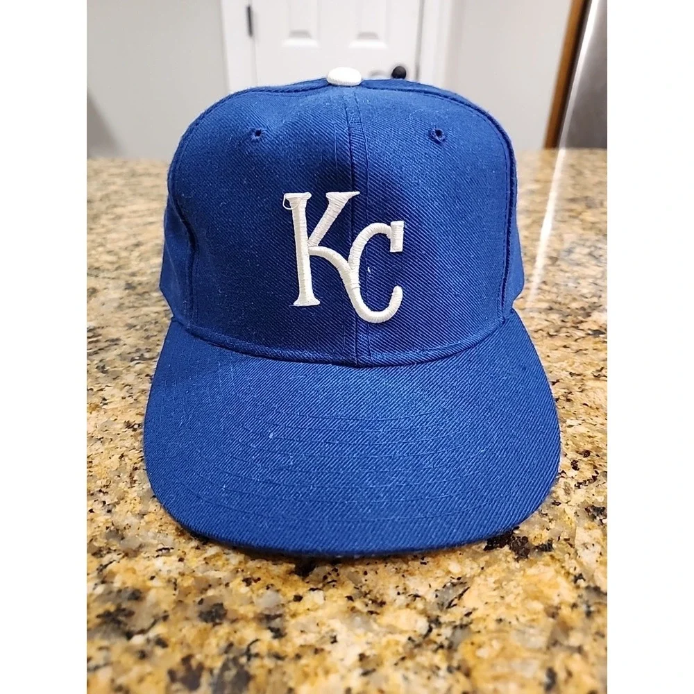 Vtg‎ New Era Diamond Collection 80s Kansas City Royals MLB Wool Hat Fitted 6 7/8