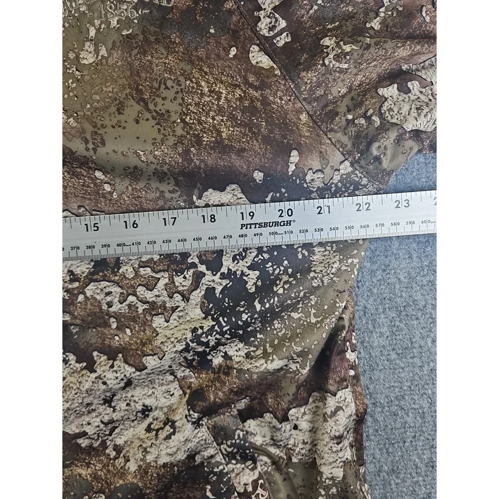 Red Head Bass Pro Mens Medium Bone Dry Strata Camo Hooded Hunting Jacket 1534