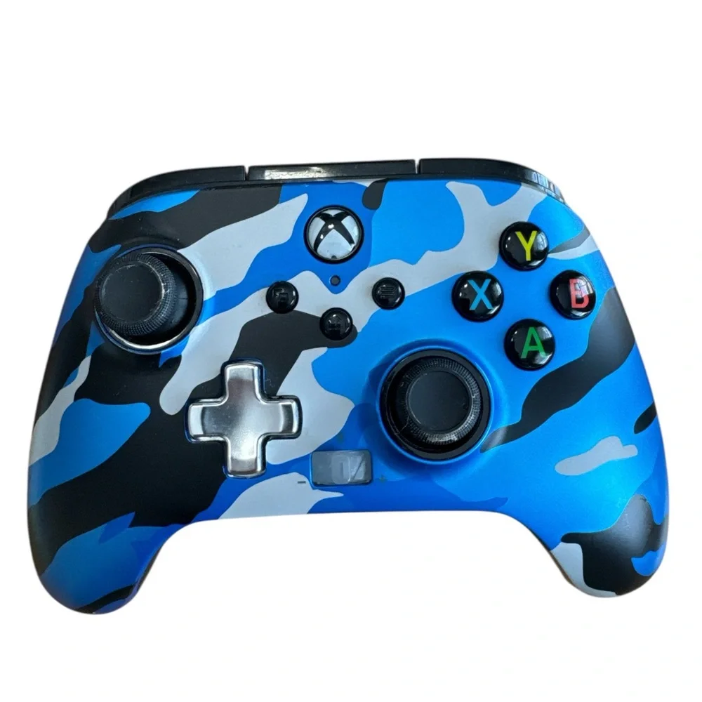 PowerA‎ / PDP Microsoft XBOX ONE Wired Controller Blue Camo Untested No Cord