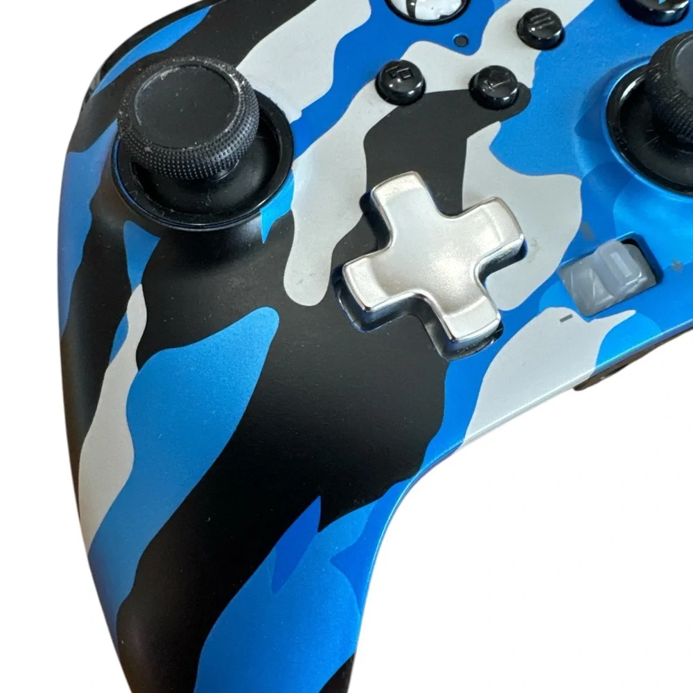 PowerA‎ / PDP Microsoft XBOX ONE Wired Controller Blue Camo Untested No Cord