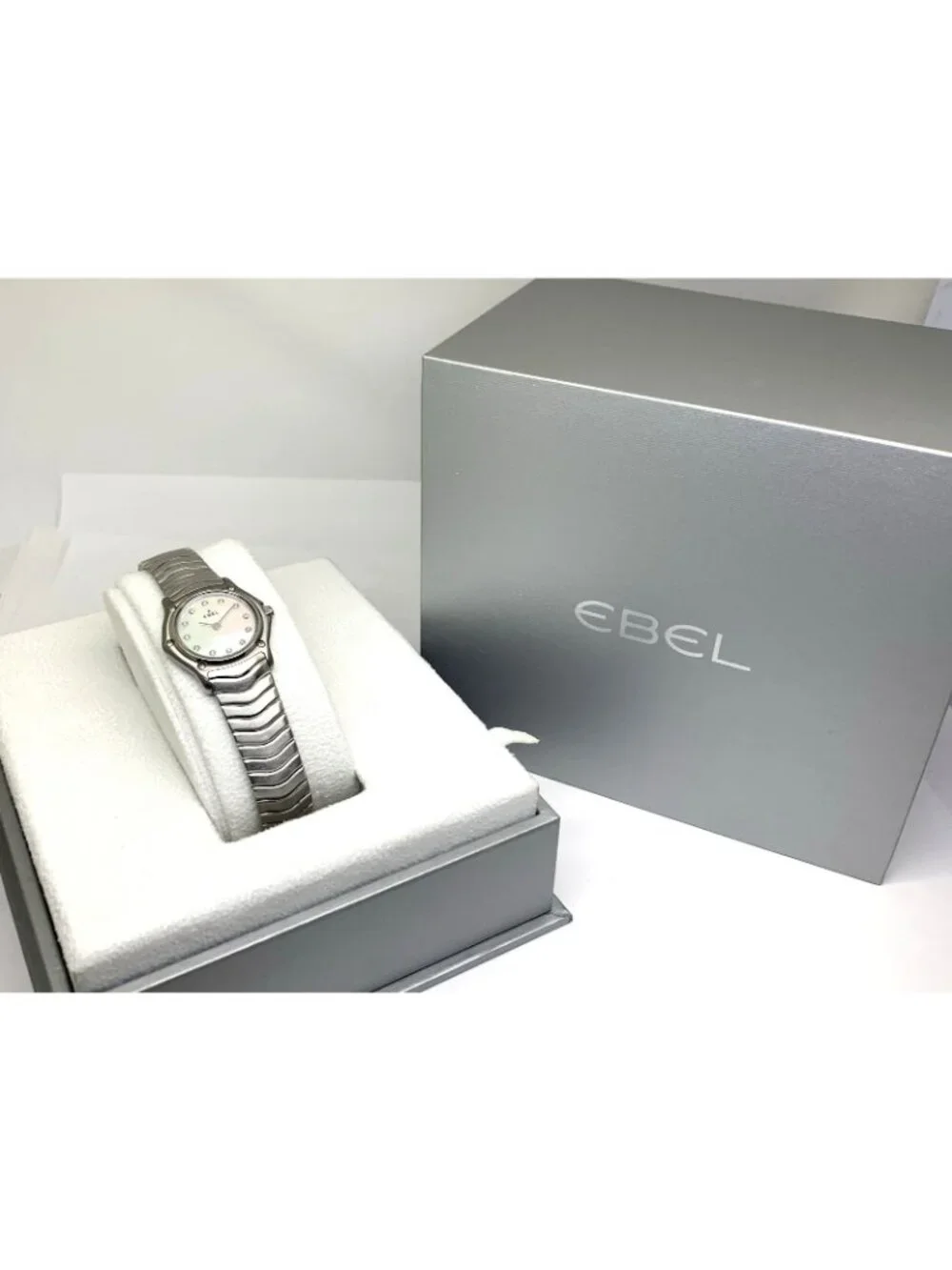 Ebel Women's Watch Swiss Quartz Mother of Pearl Diamond Stainless Steel 23mm