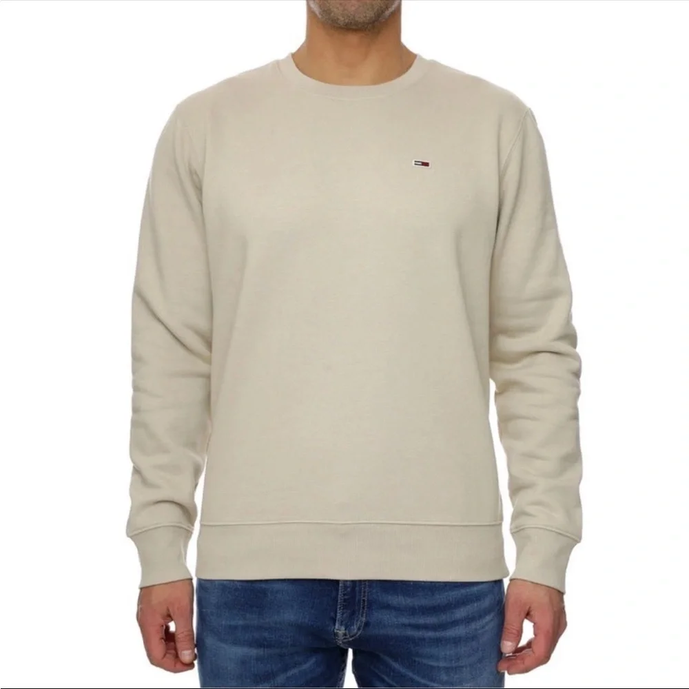 Tommy Hilfiger Classic Crewneck Tan Sweatshirt XXL Regular Fit YuppyCore
