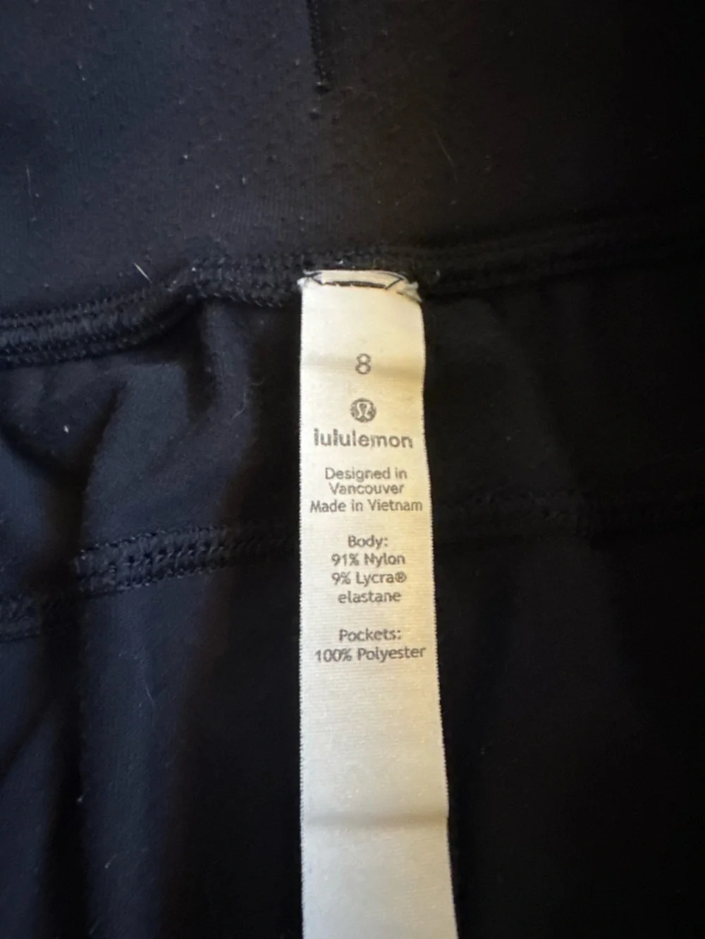 Lululemon - Nulu Black Drawstring Jogger Pants, size 8