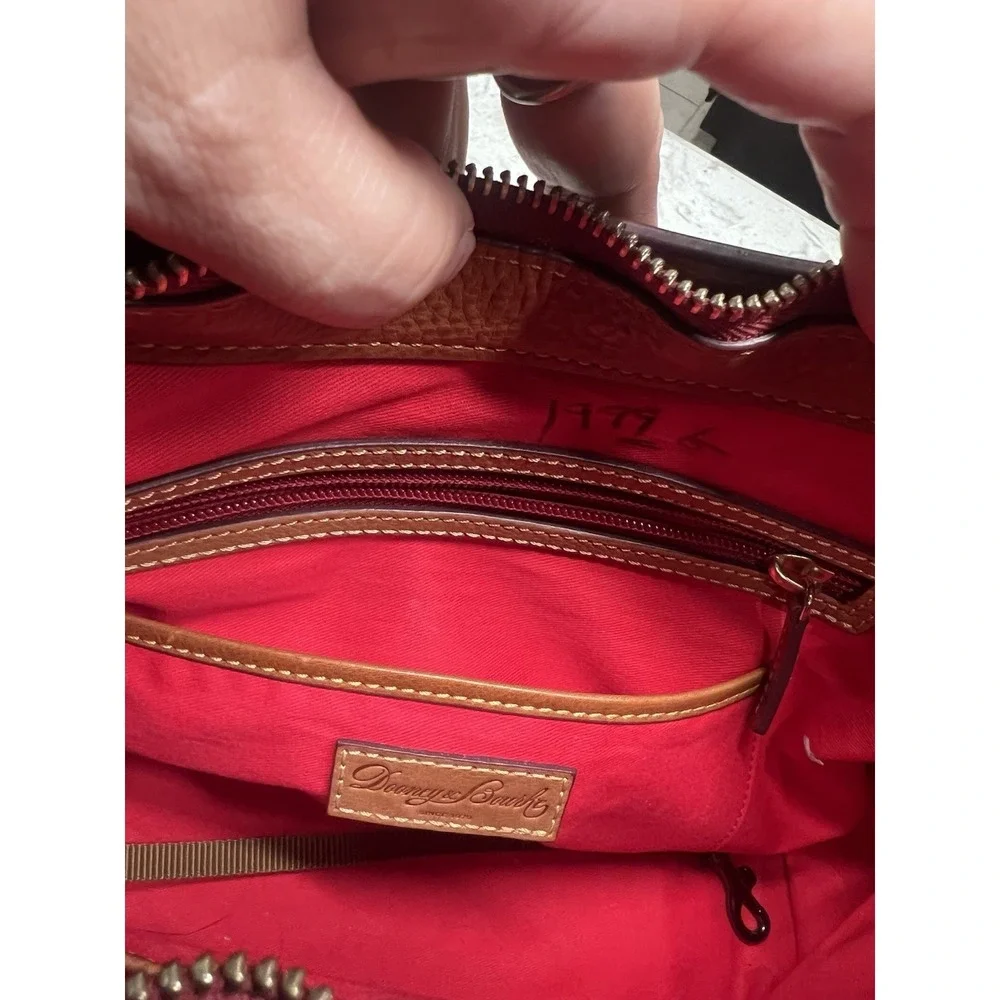 Dooney & Bourke Florentine Hobo Shoulder Bag Leather Womens Brown