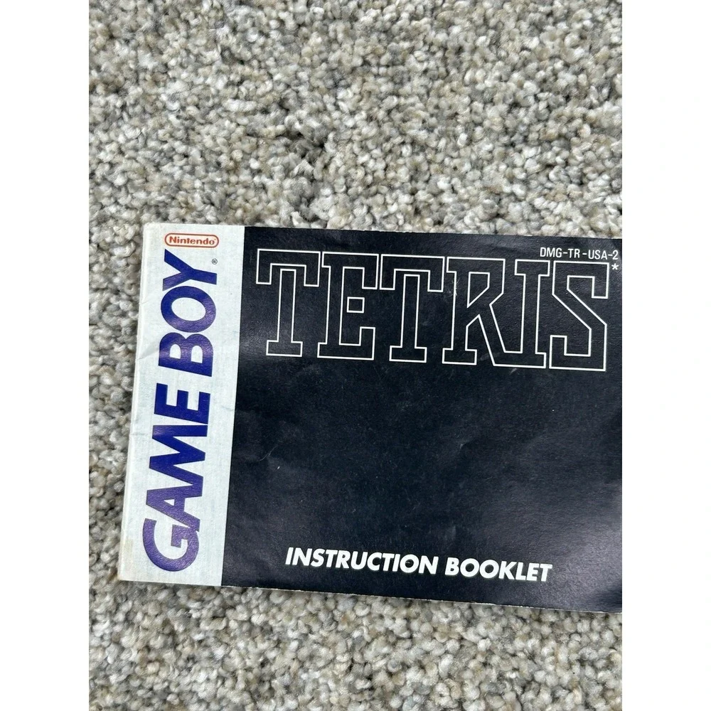 Tetris (Nintendo Game Boy, 1989) Catridge with Manual - Authentic