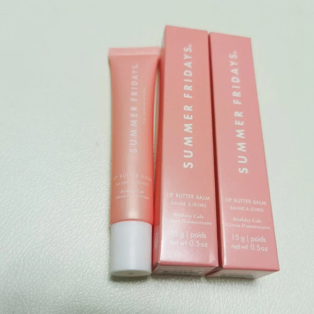2pc( Birthday Cake )Summer Fridays Lip Butter Balm Conditioning Lip New With box
