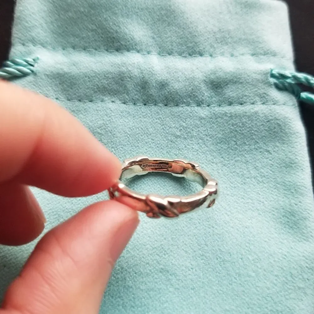 Tiffany & Co. Silver Kiss Ring