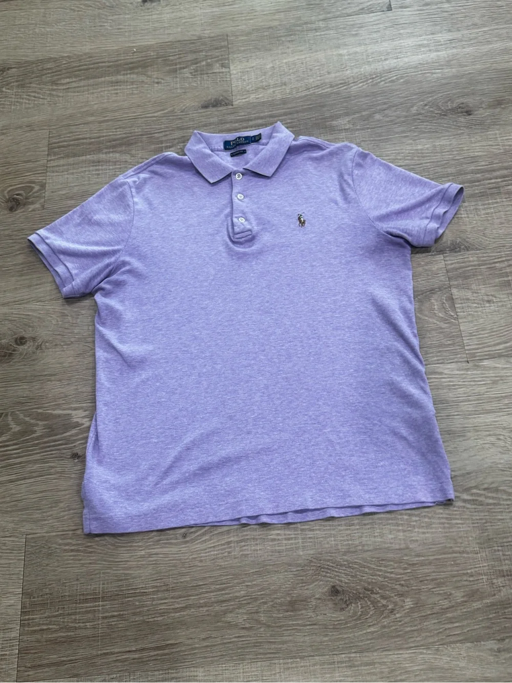 Polo Ralph Lauren Classic Fit Purple Heather Polo Shirt Men’s Size Small