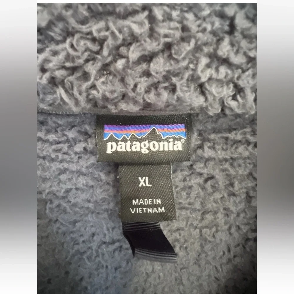 Patagonia Los Gatos 1/4 Fleece Zip Pullover Woolly Blue XL