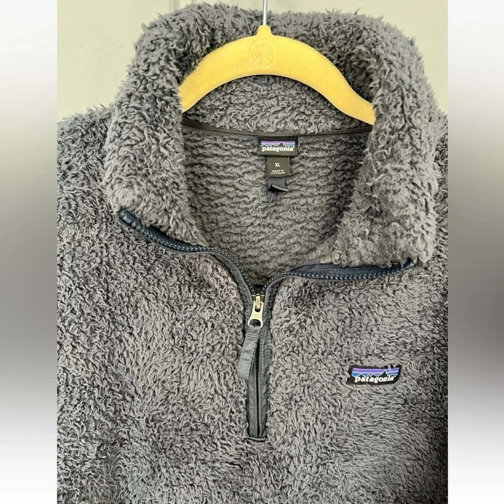Patagonia Los Gatos 1/4 Fleece Zip Pullover Woolly Blue XL