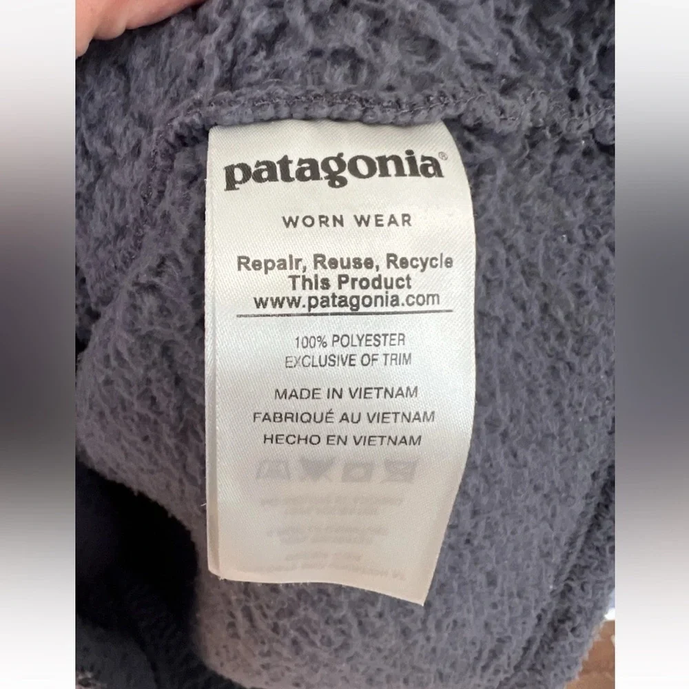 Patagonia Los Gatos 1/4 Fleece Zip Pullover Woolly Blue XL