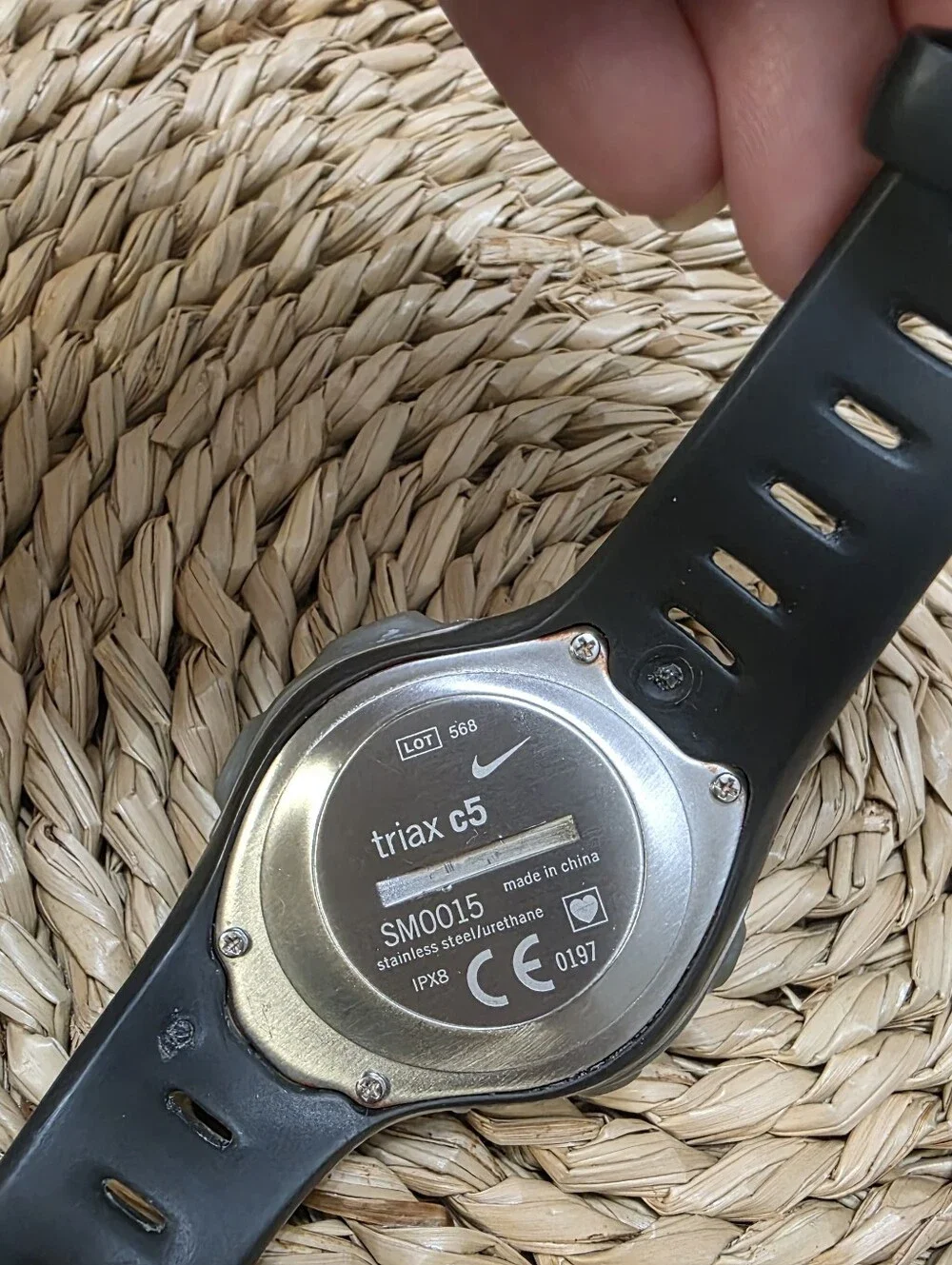 Vintage Nike Triax C5 SM0015 Digital Running Watch Black Gray N BatteryService