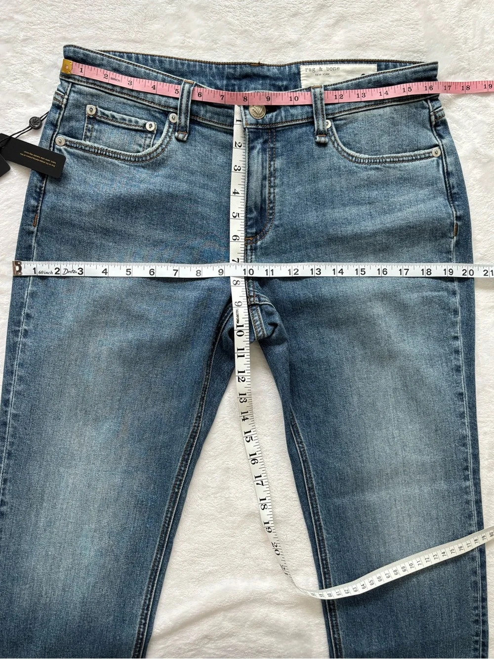 RAG & BONE The Dre Julienne Low-Rise Slim Boyfriend Ankle Jeans--NWT--28