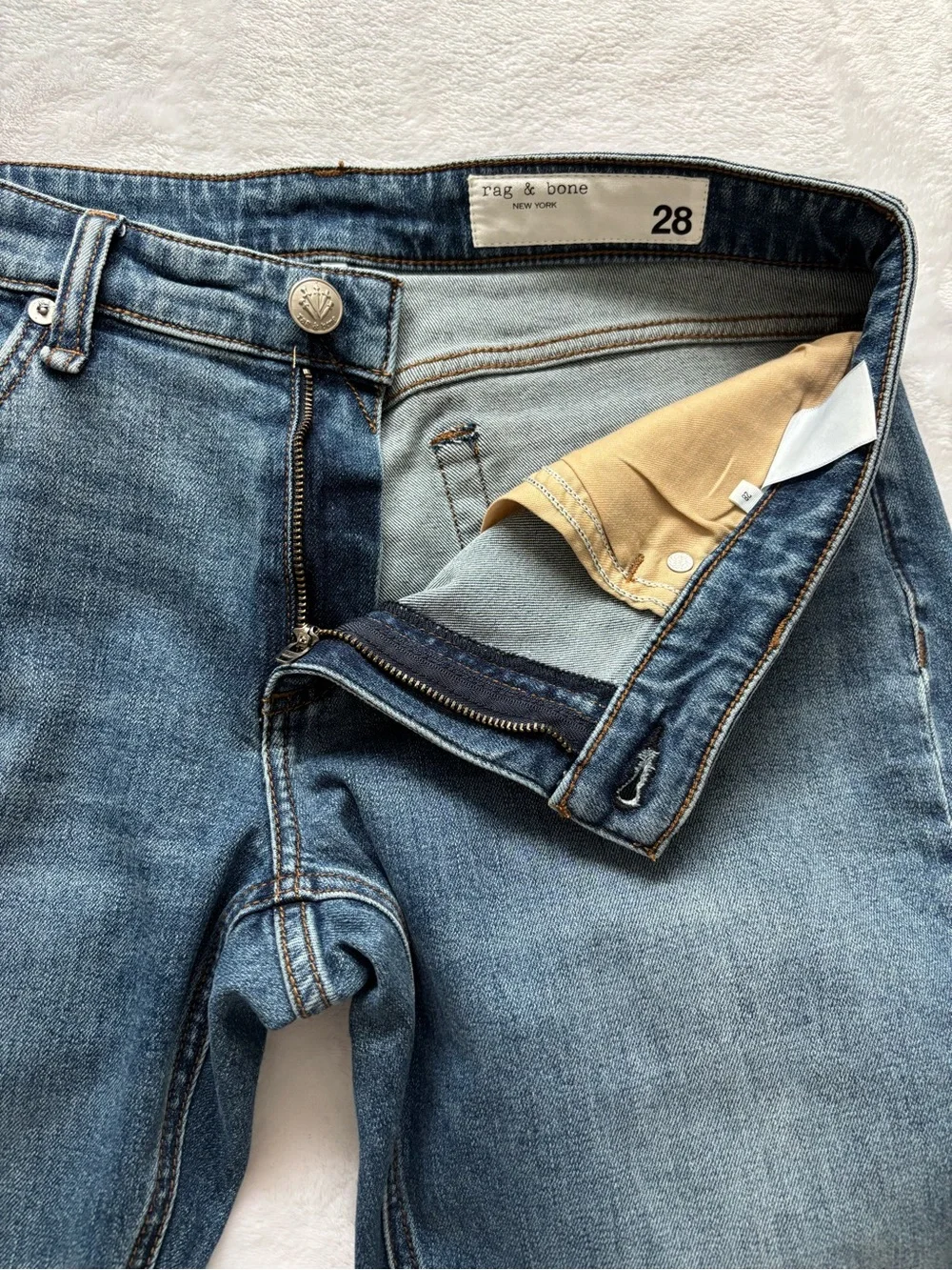 RAG & BONE The Dre Julienne Low-Rise Slim Boyfriend Ankle Jeans--NWT--28