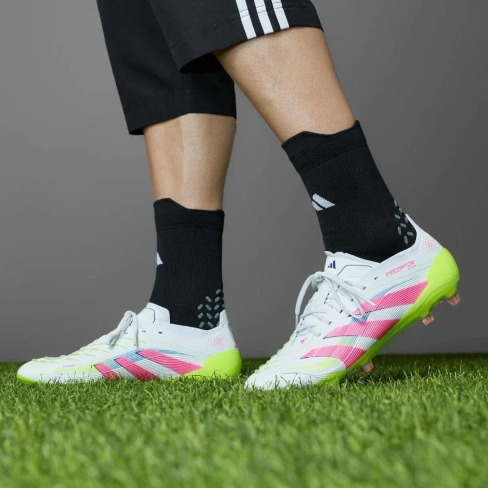 Adidas Predator Elite FG Soccer Cleats‎ Men's 13 White Lucid Pink Lemon ID3881