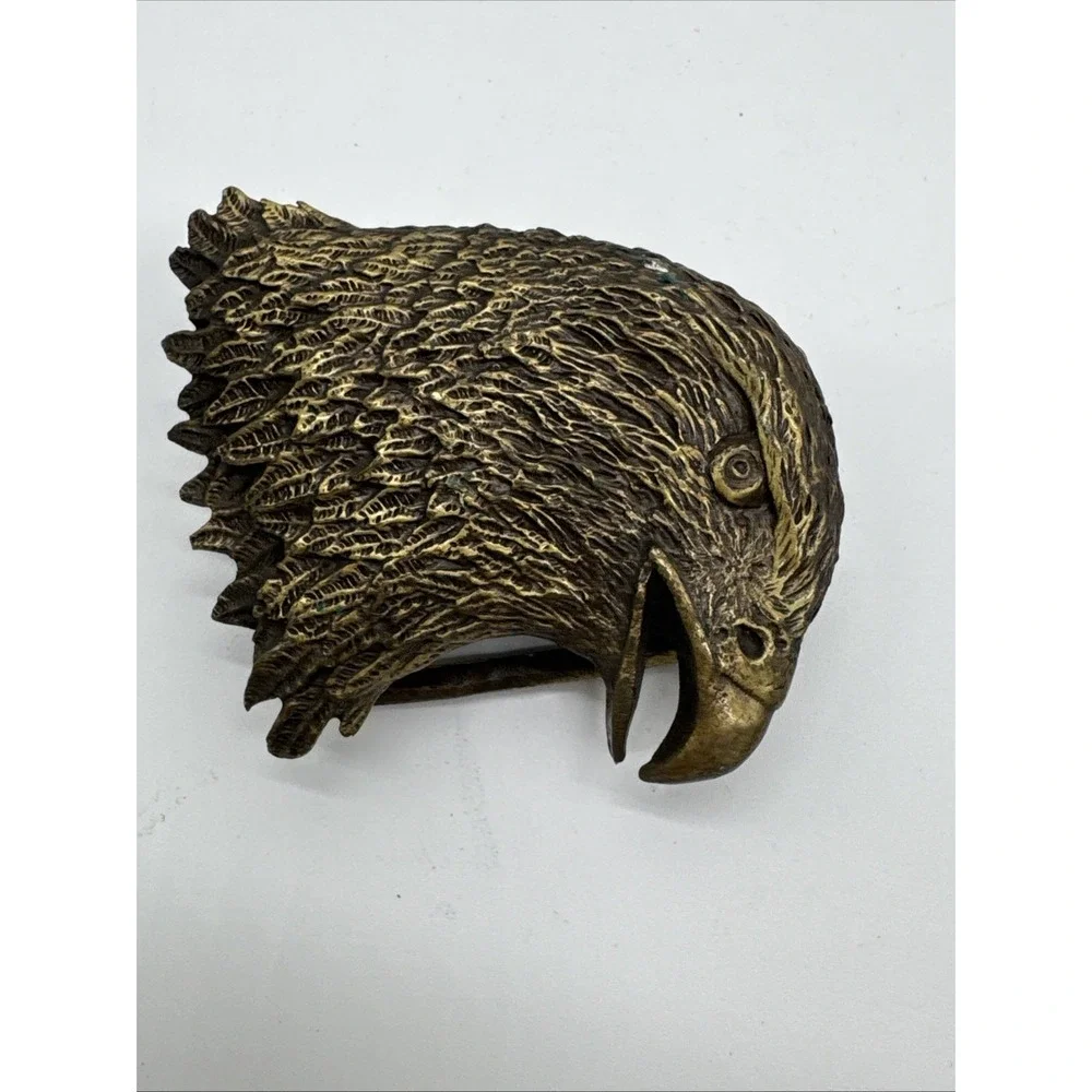 Leoma Lovegrove 1979 Solid Brass Eagle‎ Vintage Belt Buckle