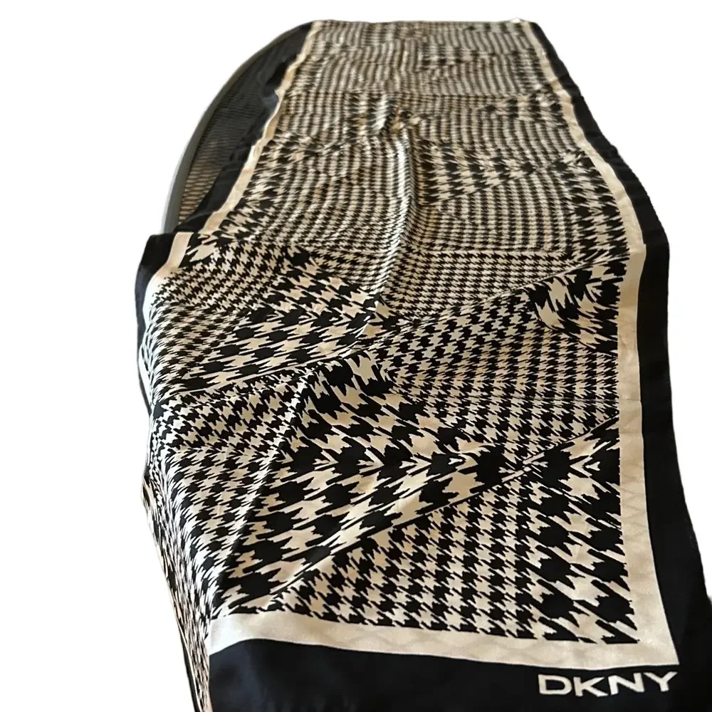 DKNY silk Herring bone Vintage scarf