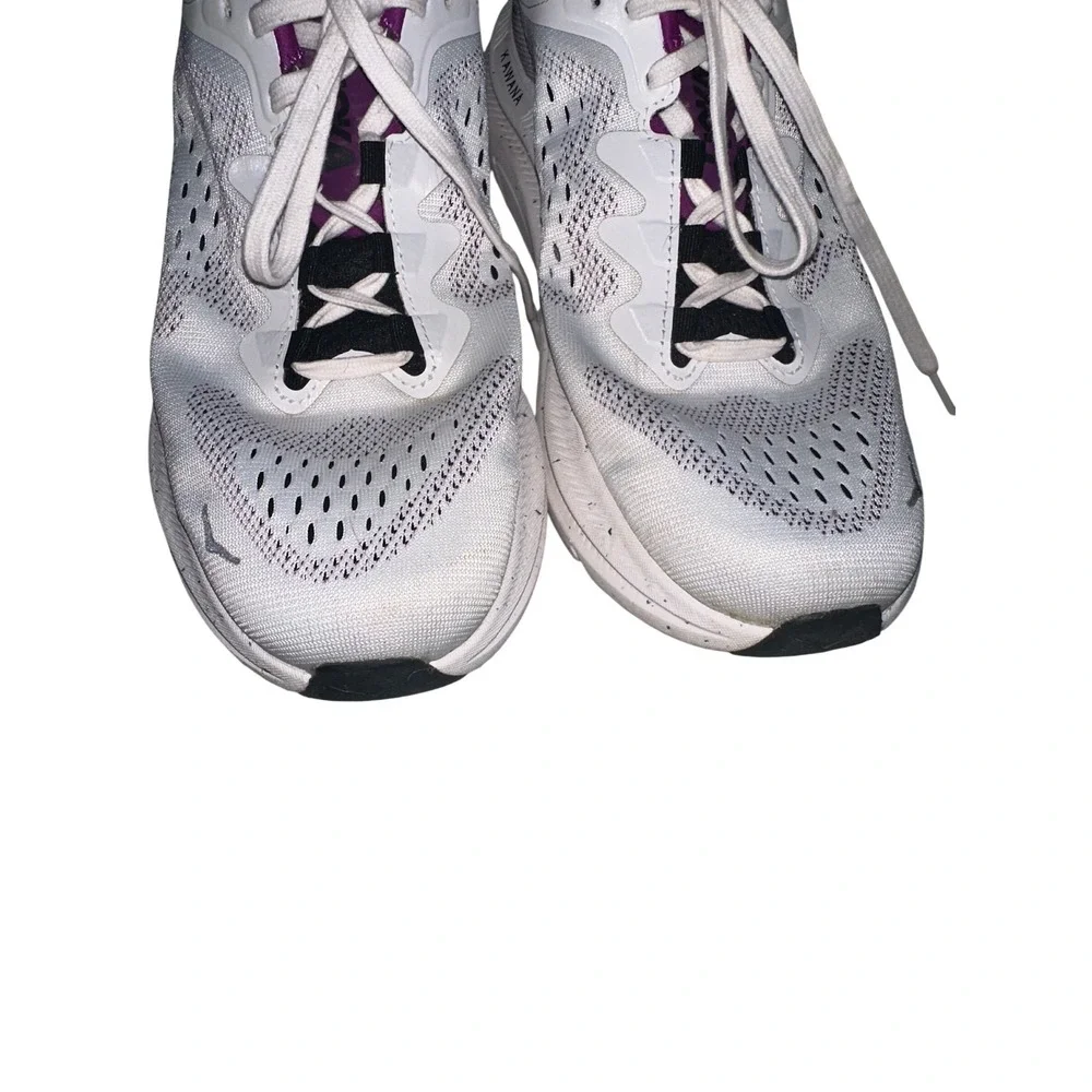Hoka Kawana Womens Running Shoes White Orchid Purple Sneakers 1123164